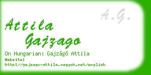 attila gajzago business card
