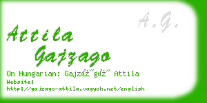 attila gajzago business card
